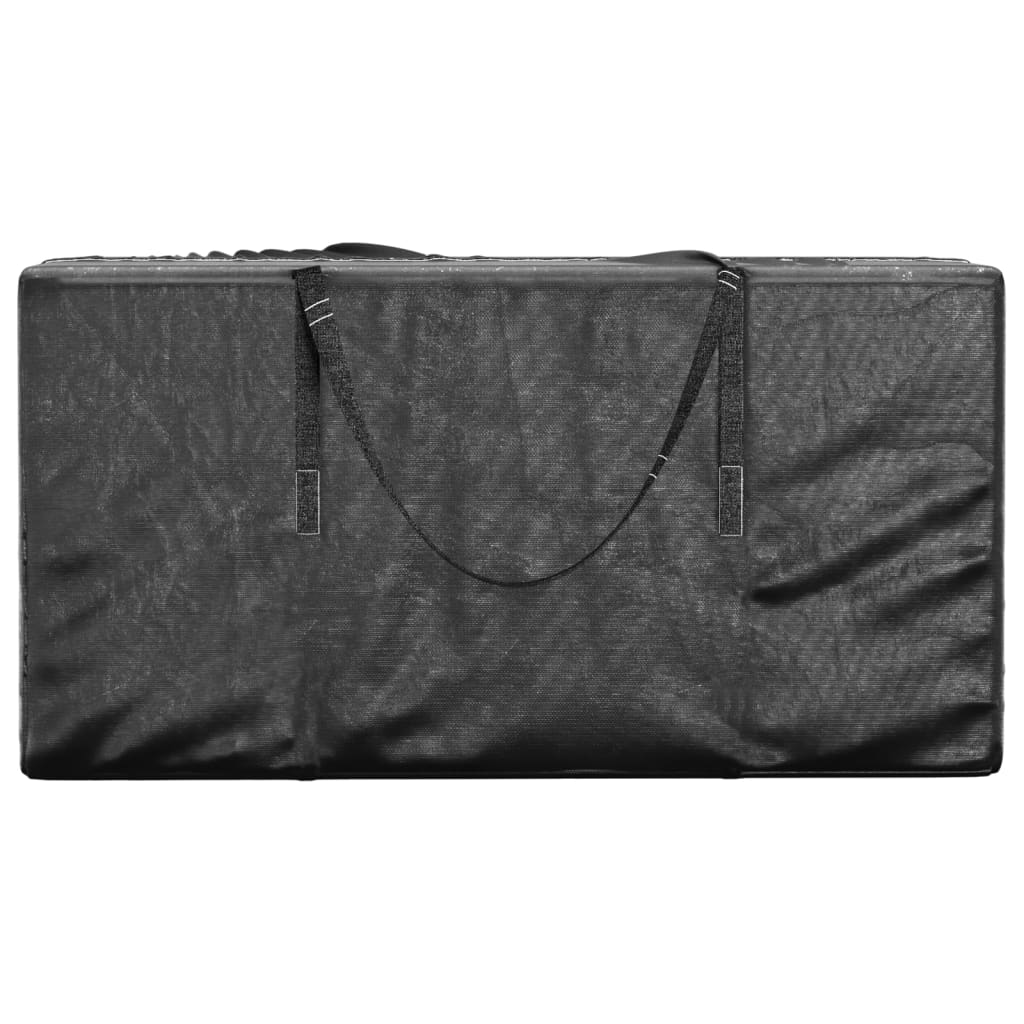 Poser til hageputer 2 stk svart 150x75x75 cm polyetylen
