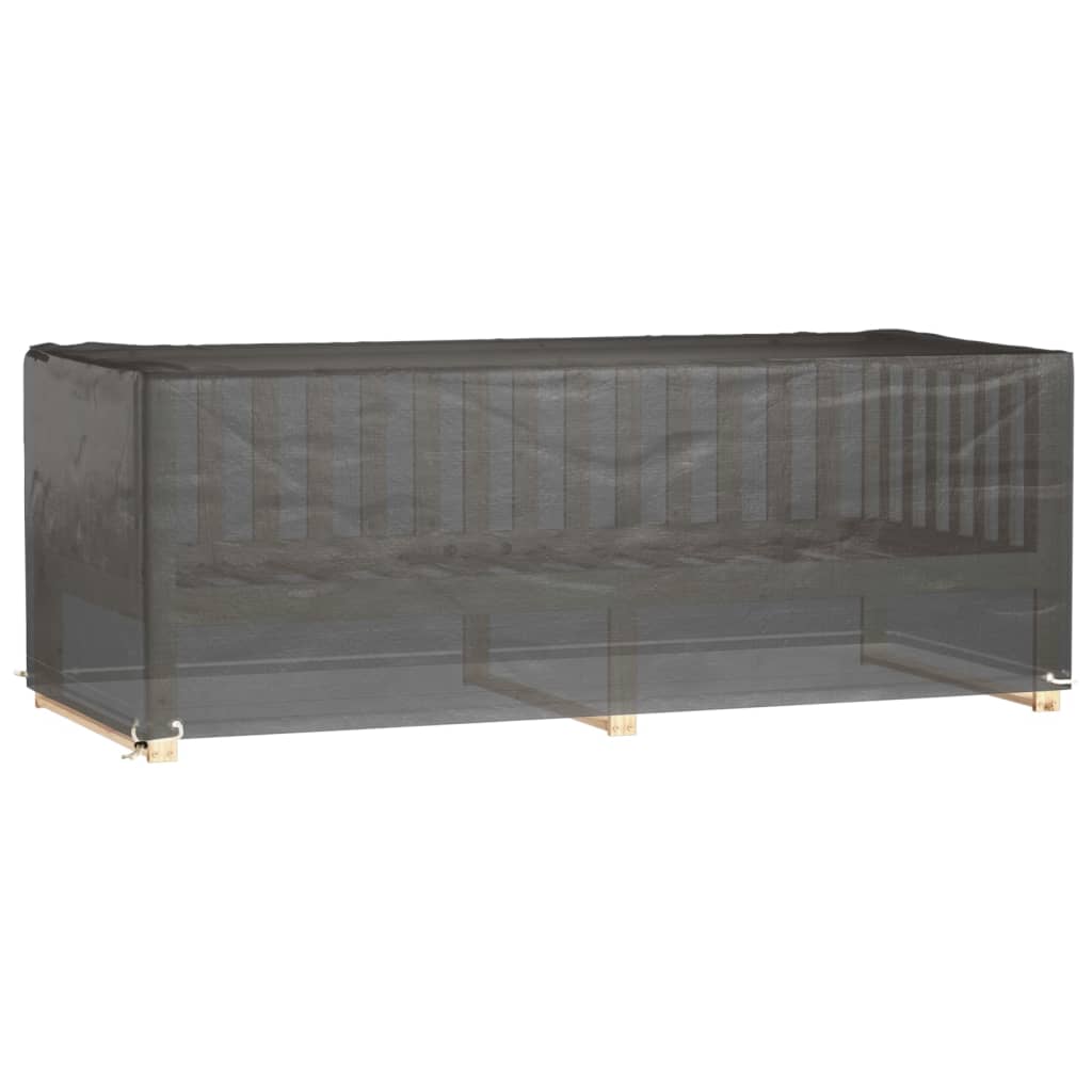 Hagemøbeltrekk 8 maljer 192x82x65 cm rektangulær