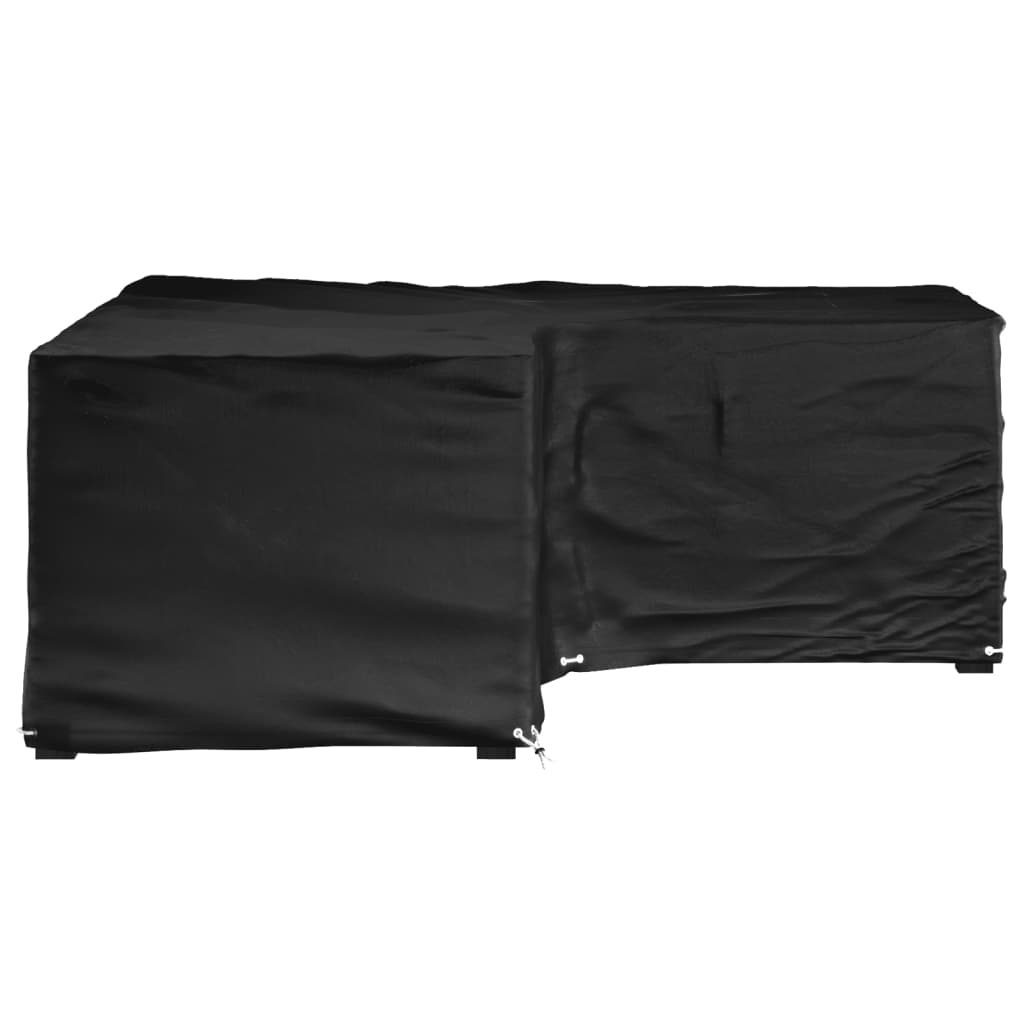 L-formet hagemøbeltrekk 16 maljer 215x215x70 cm