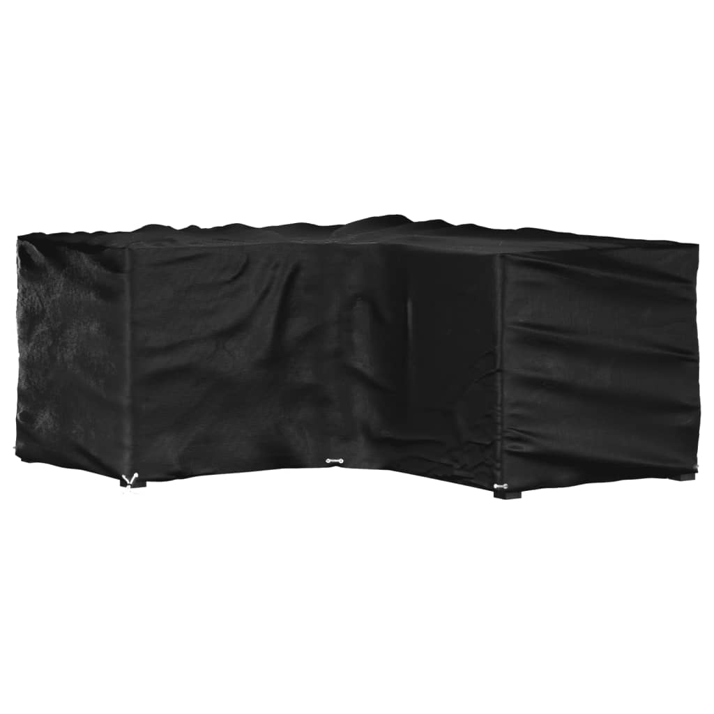 L-formet hagemøbeltrekk 16 maljer 215x215x90 cm