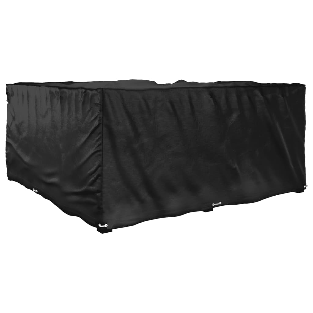 L-formet hagemøbeltrekk 16 maljer 215x215x90 cm