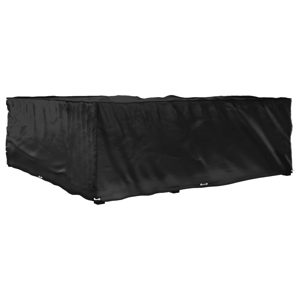 L-formet hagemøbeltrekk 16 maljer 285x285x90 cm