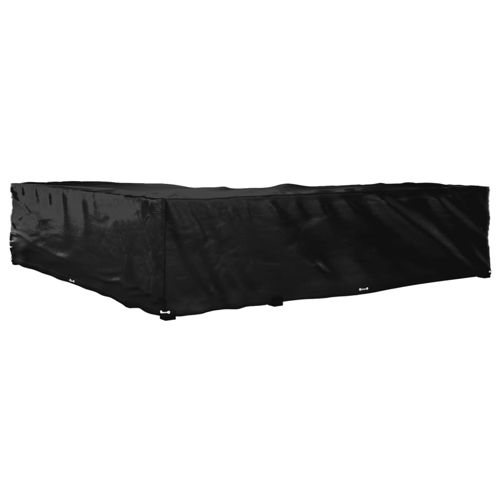 L-formet hagemøbeltrekk 20 maljer 300x300x70 cm