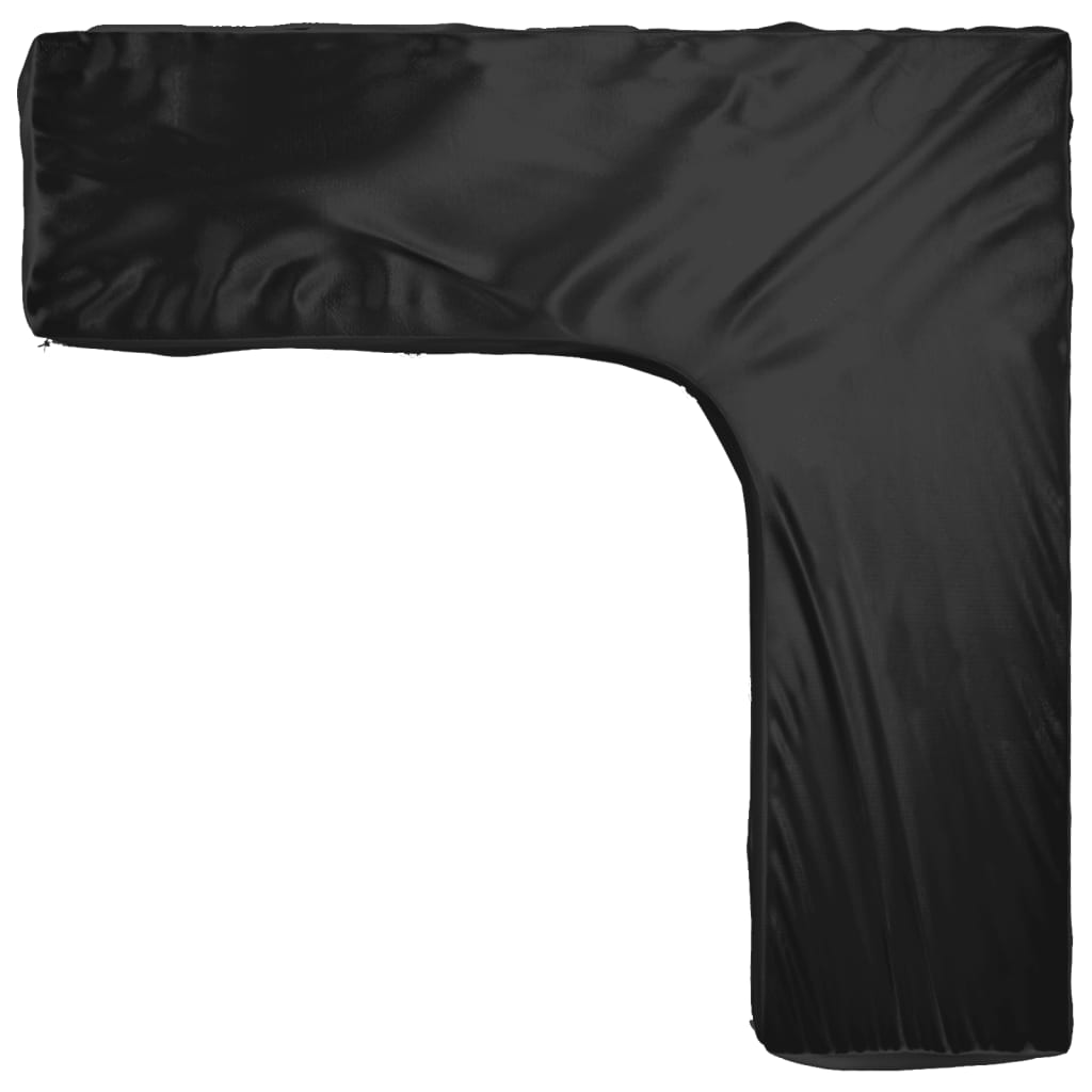 L-formet hagemøbeltrekk 20 maljer 300x300x70 cm