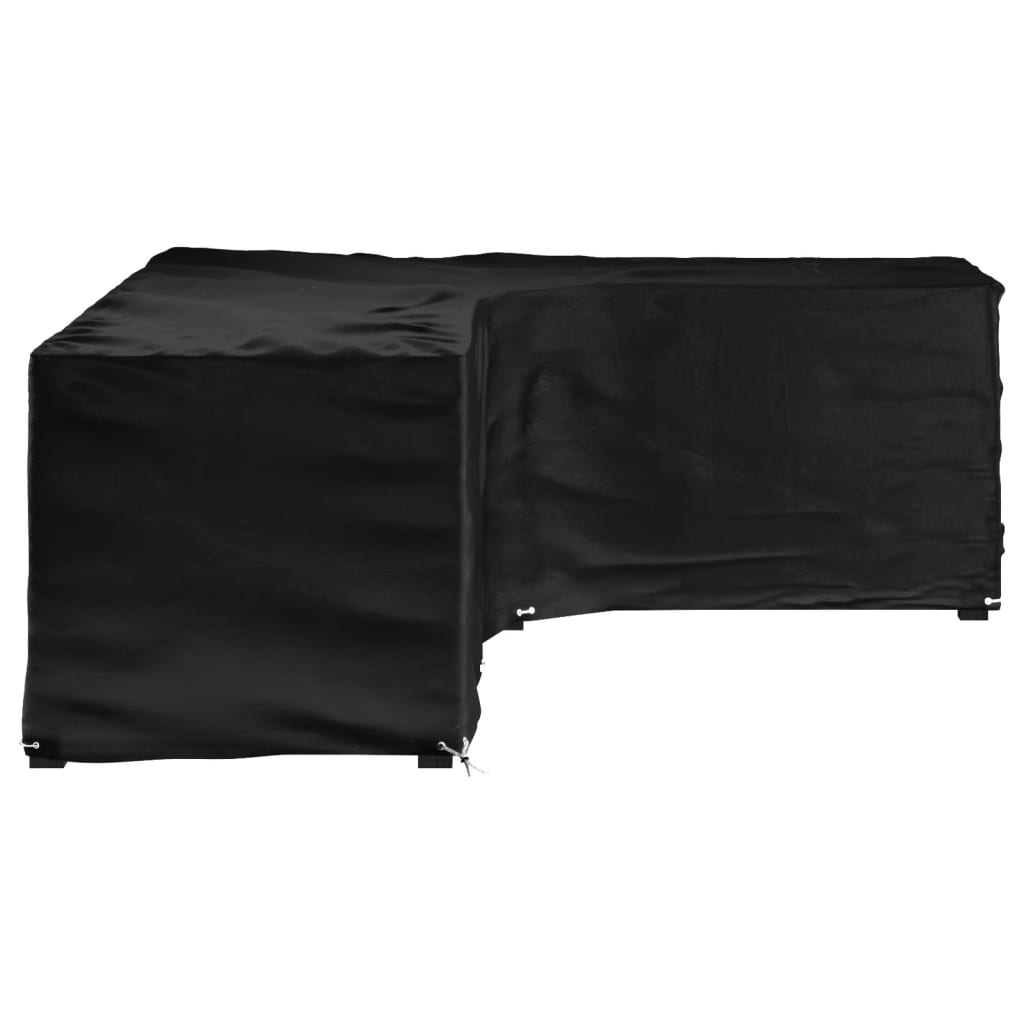 L-formet hagemøbeltrekk 16 maljer 260x210x80 cm