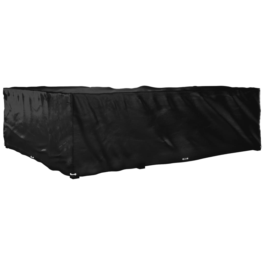 L-formet hagemøbeltrekk 16 maljer 260x210x80 cm