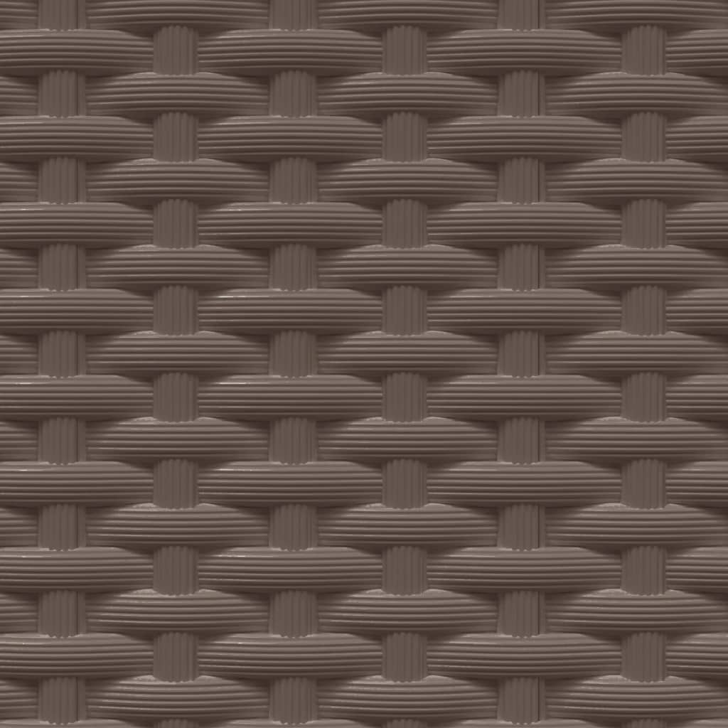Plantekasser 4 stk brun 30x30x37 cm polypropylen