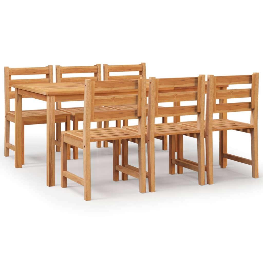 Utendørs spisestue 7 deler heltre teak