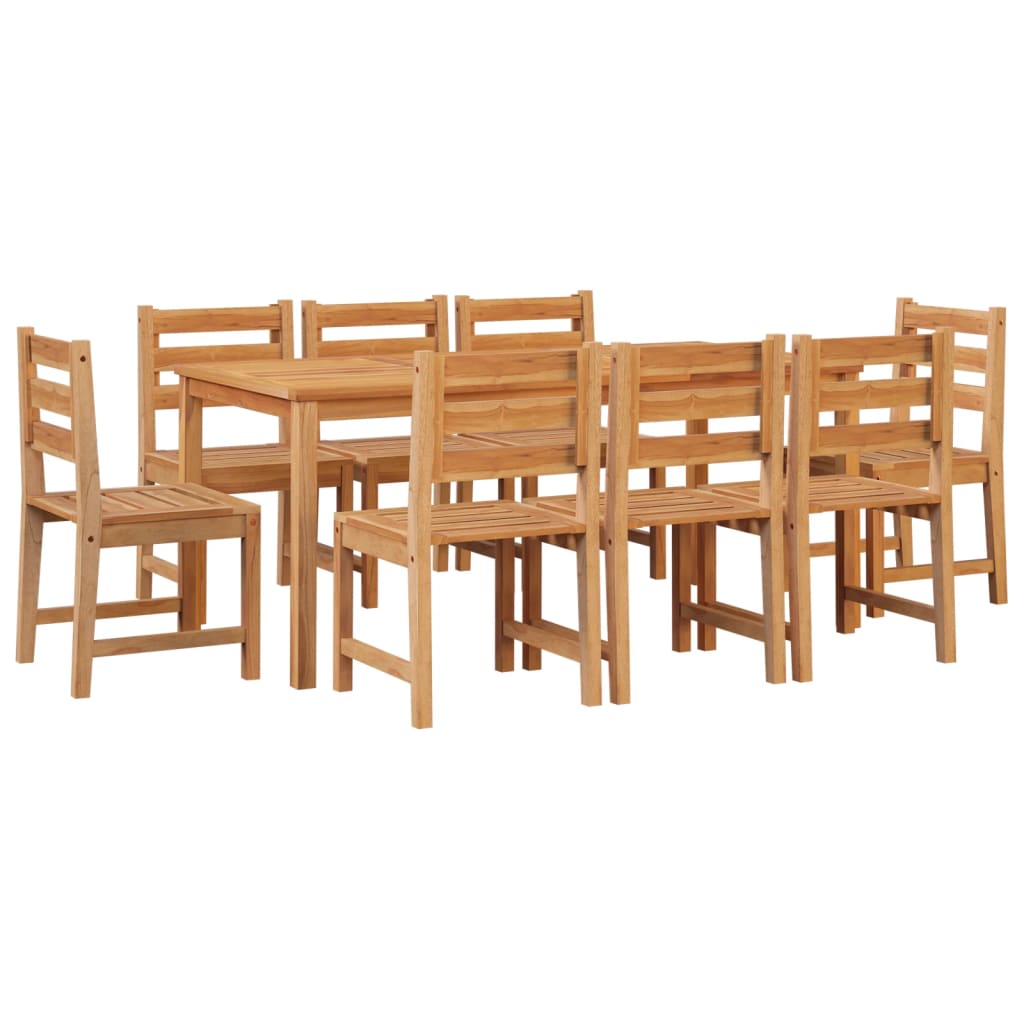 Utendørs spisestue 9 deler heltre teak
