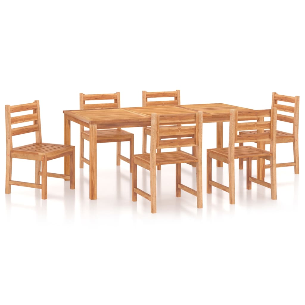 Utendørs spisestue 7 deler heltre teak