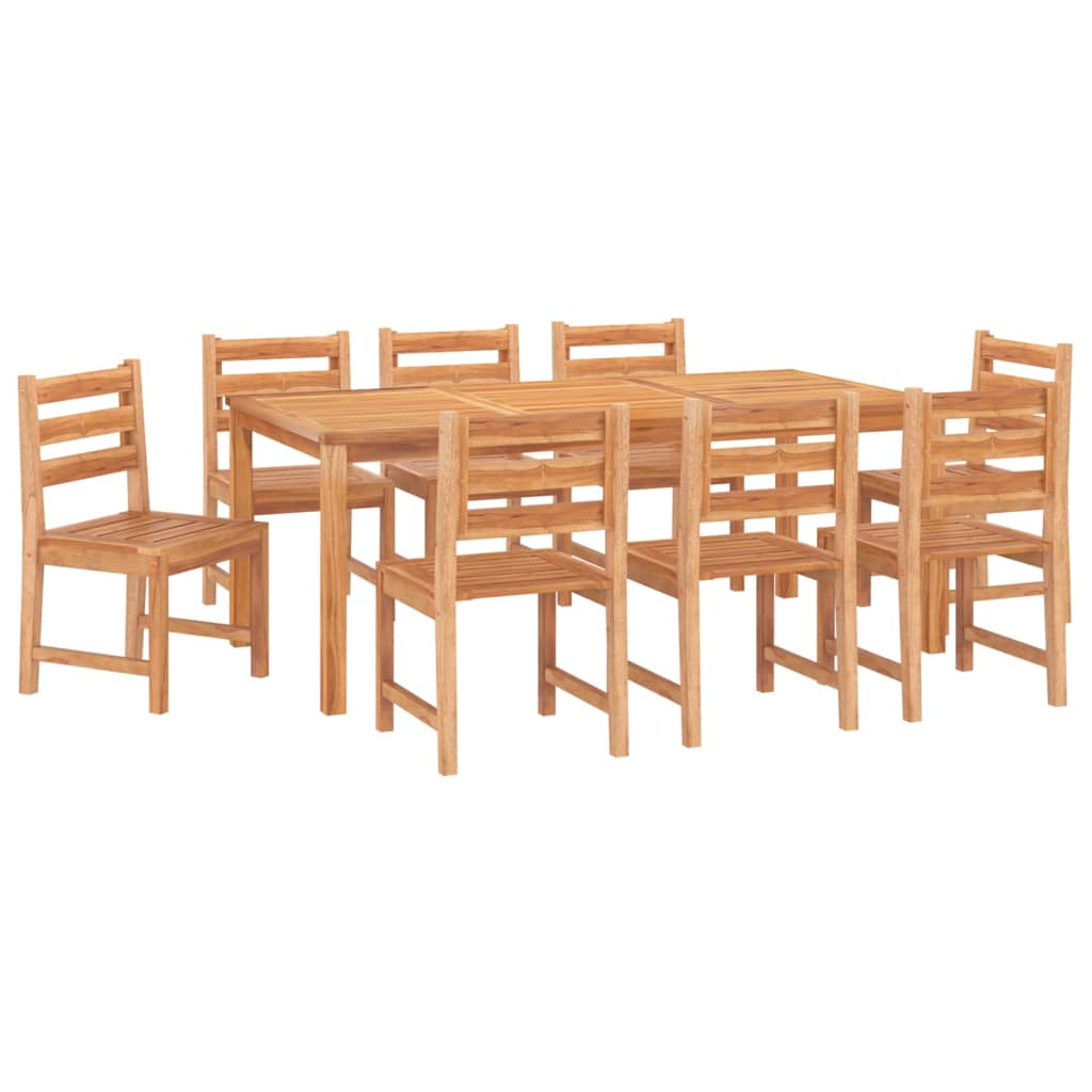 Utendørs spisestue 9 deler heltre teak