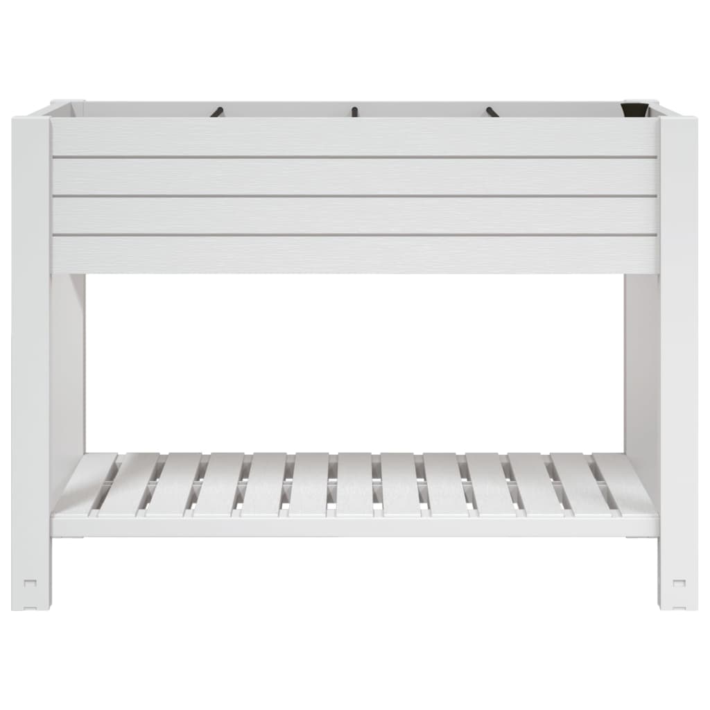Høybed hvit 110x45x79 cm polypropylen