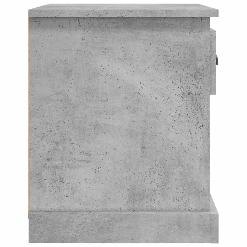Nattbord 2 stk betonggrå 39x39x47,5 cm konstruert tre