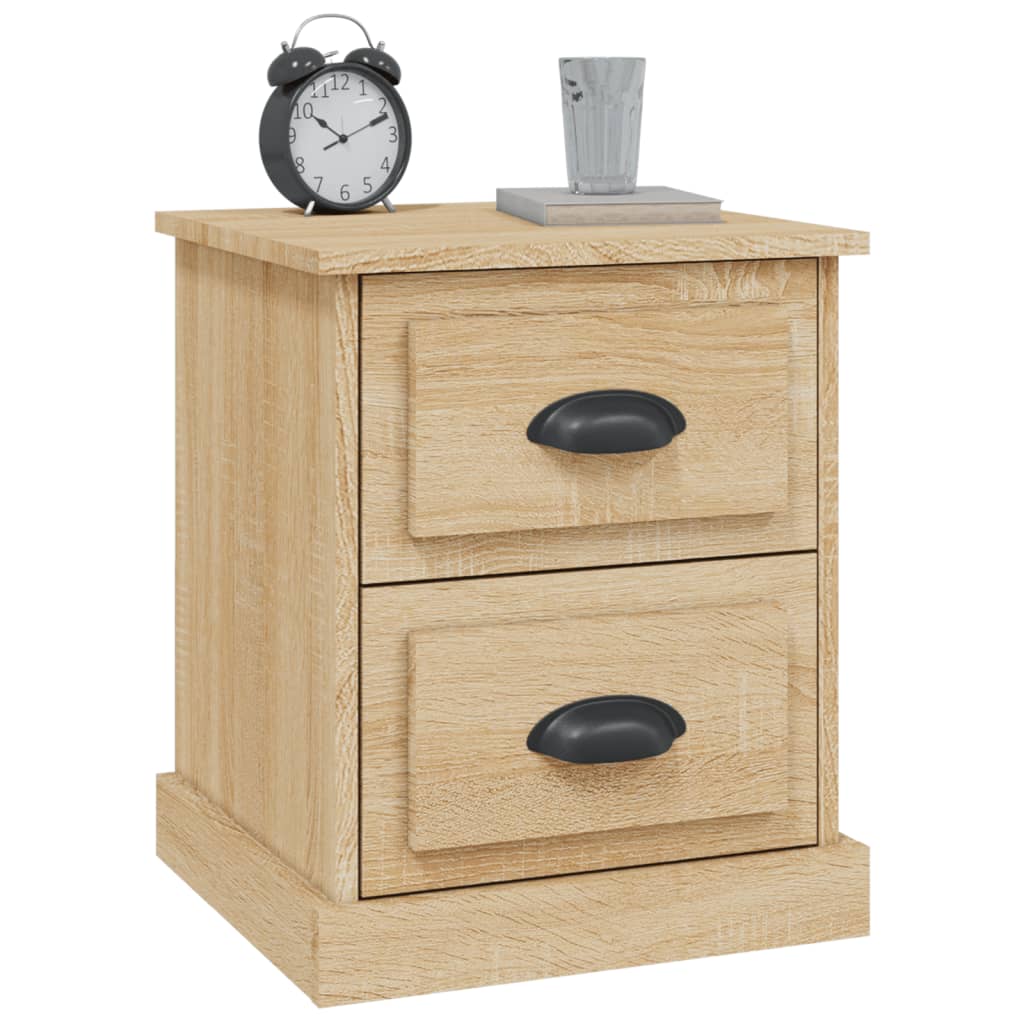 Nattbord 2 stk sonoma eik 39x39x47,5 cm konstruert tre