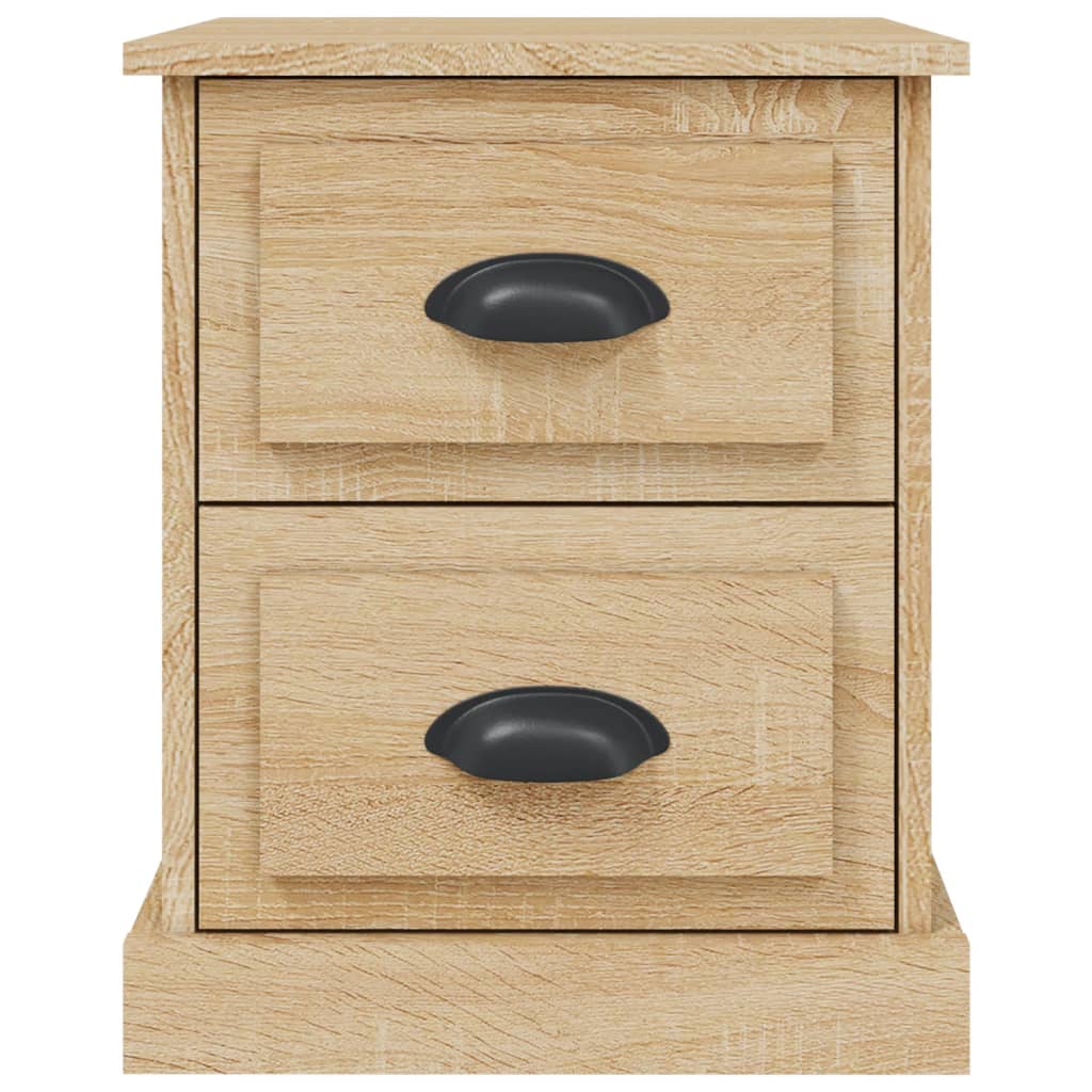 Nattbord 2 stk sonoma eik 39x39x47,5 cm konstruert tre