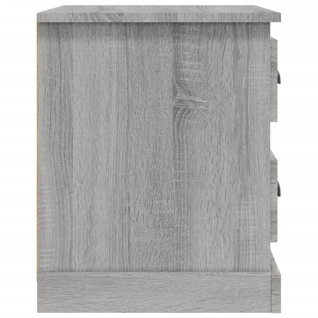 Nattbord 2 stk grå sonoma 39x39x47,5 cm konstruert tre
