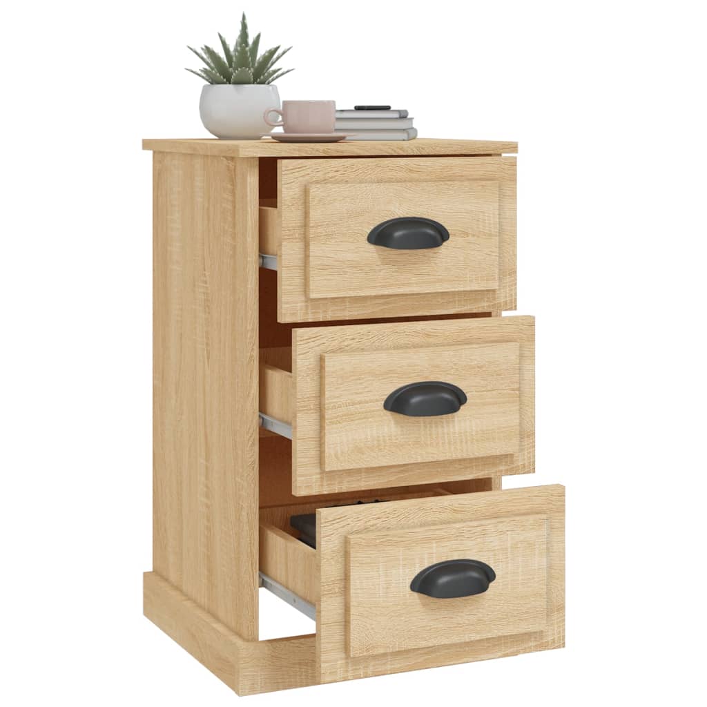 Nattbord sonoma eik 39x39x67 cm konstruert tre