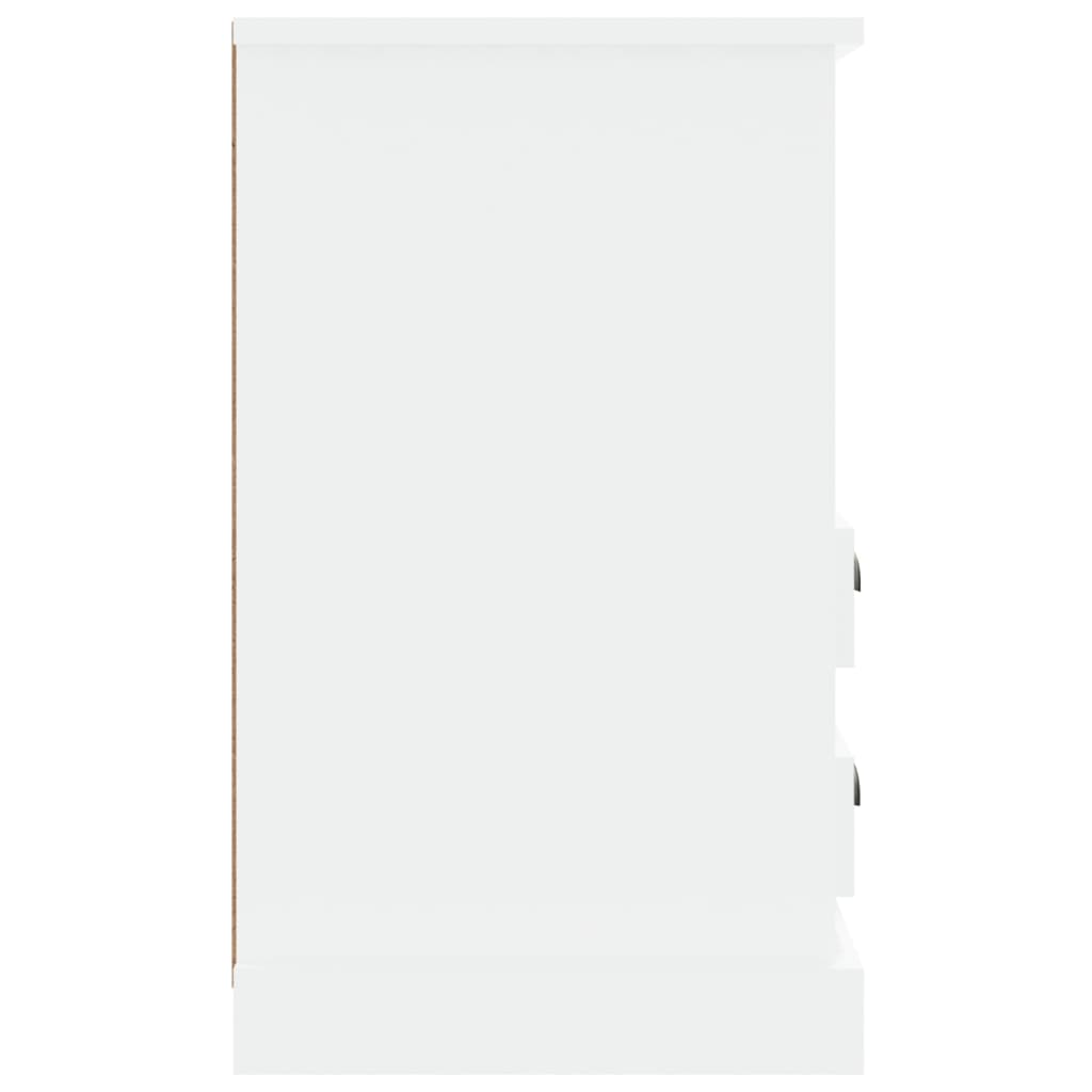 Nattbord 2 stk hvit 43x36x60 cm