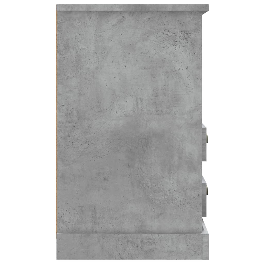 Nattbord 2 stk betonggrå 43x36x60 cm
