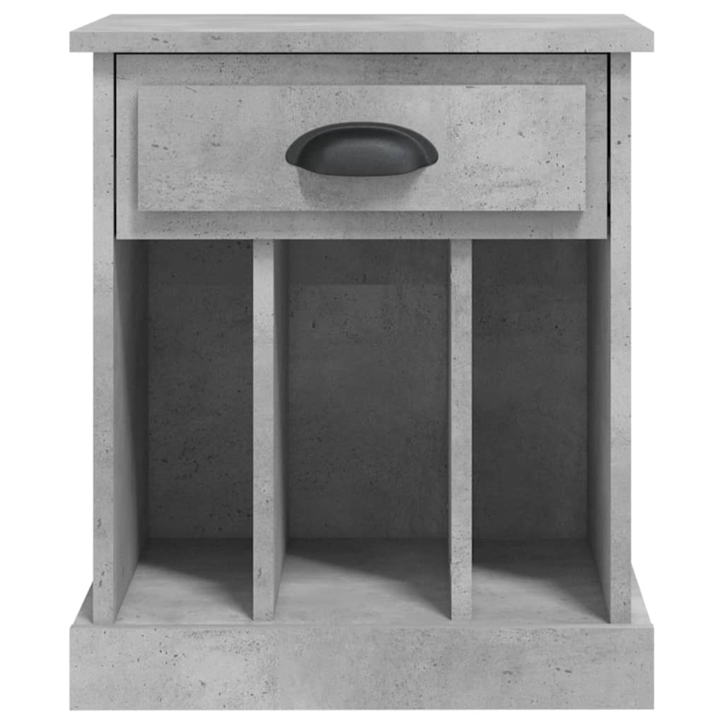Nattbord 2 stk betonggrå 43x36x50 cm