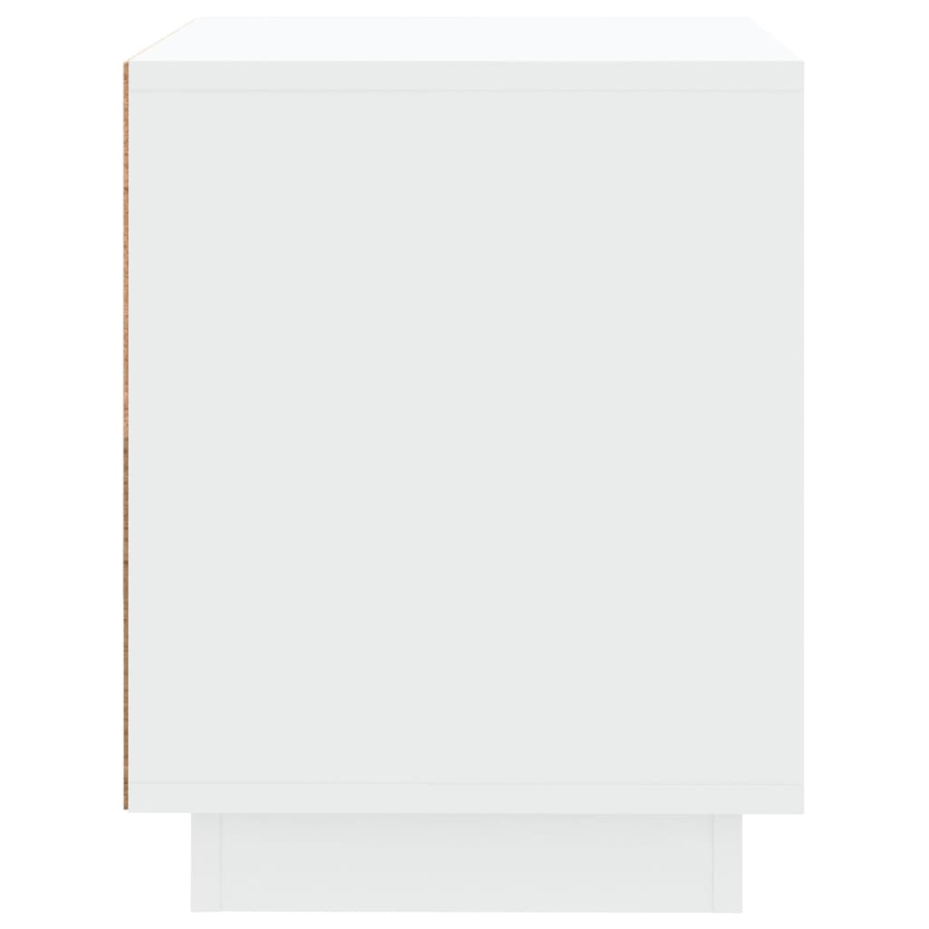 Nattbord 2 stk hvit 44x35x45 cm konstruert tre