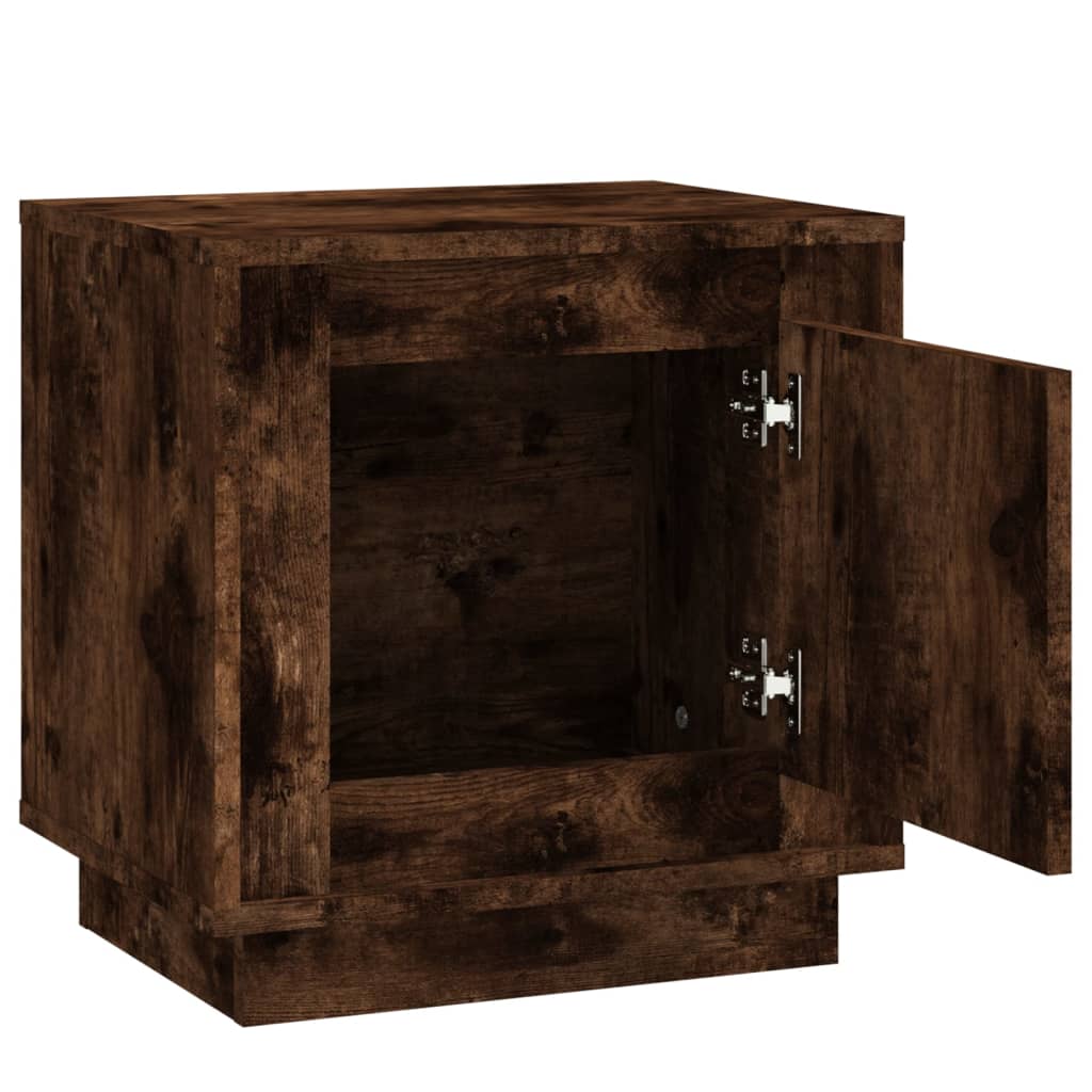 Nattbord 2 stk røkt eik 44x35x45 cm konstruert tre