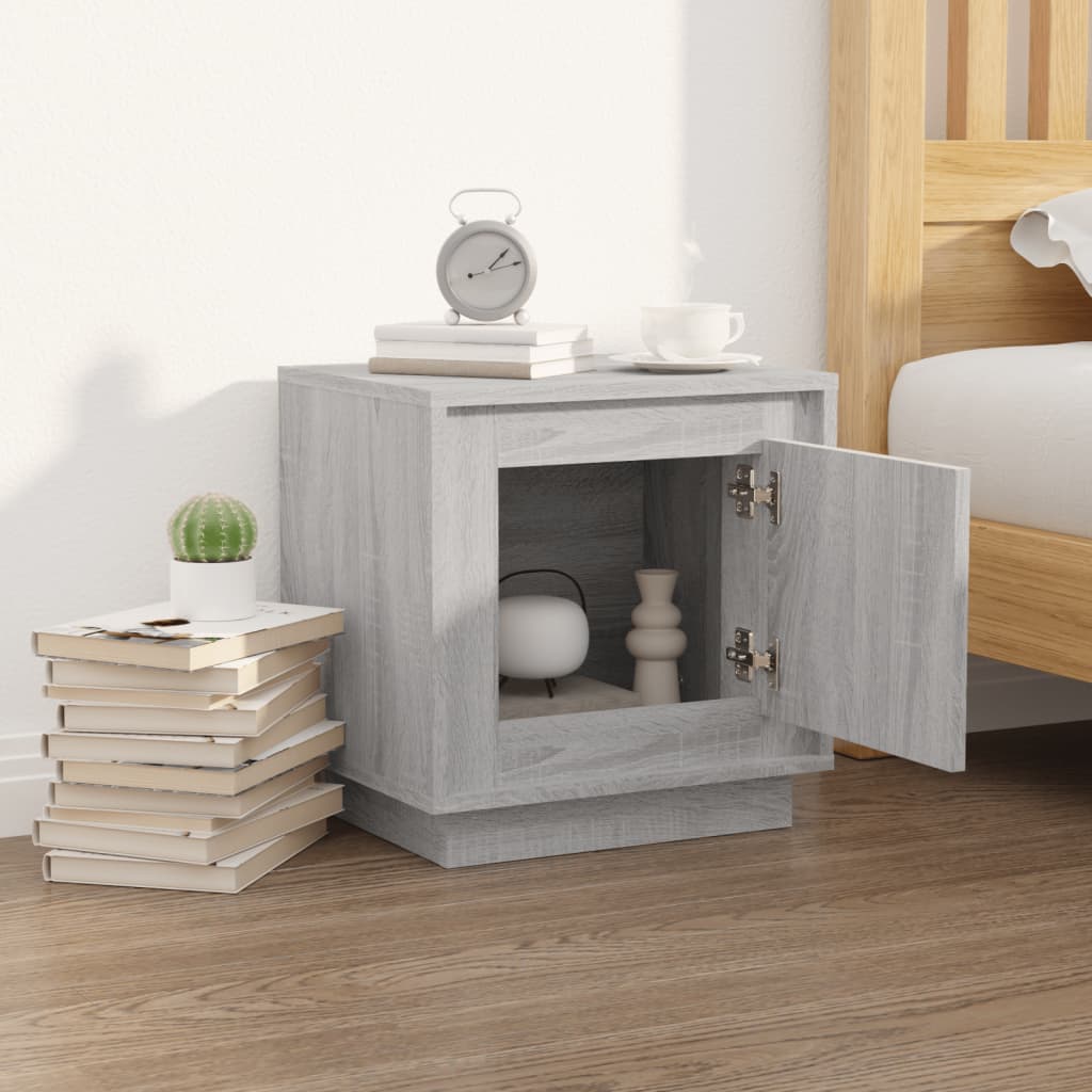 Nattbord sonoma eik 44x35x45 cm konstruert tre