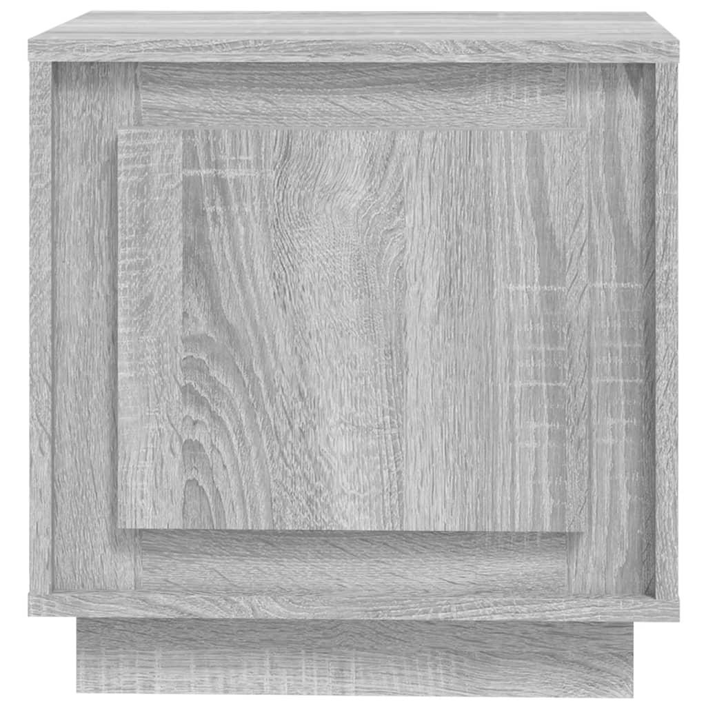 Nattbord 2 stk grå sonoma 44x35x45 cm konstruert tre