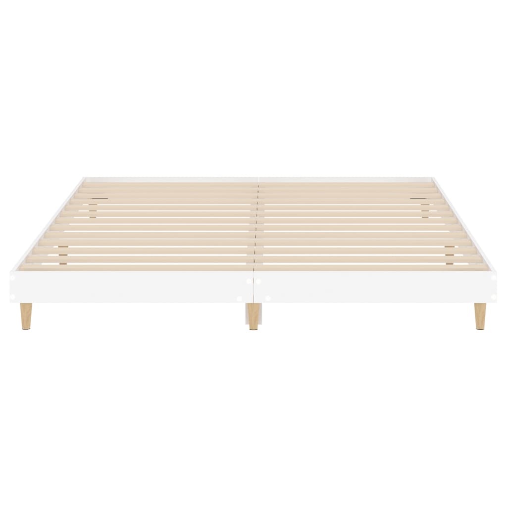 Sengeramme hvit 180x200 cm konstruert tre