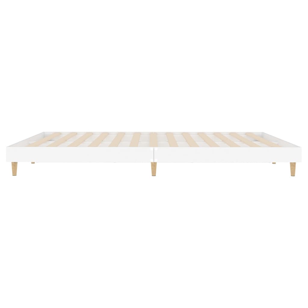 Sengeramme hvit 180x200 cm konstruert tre