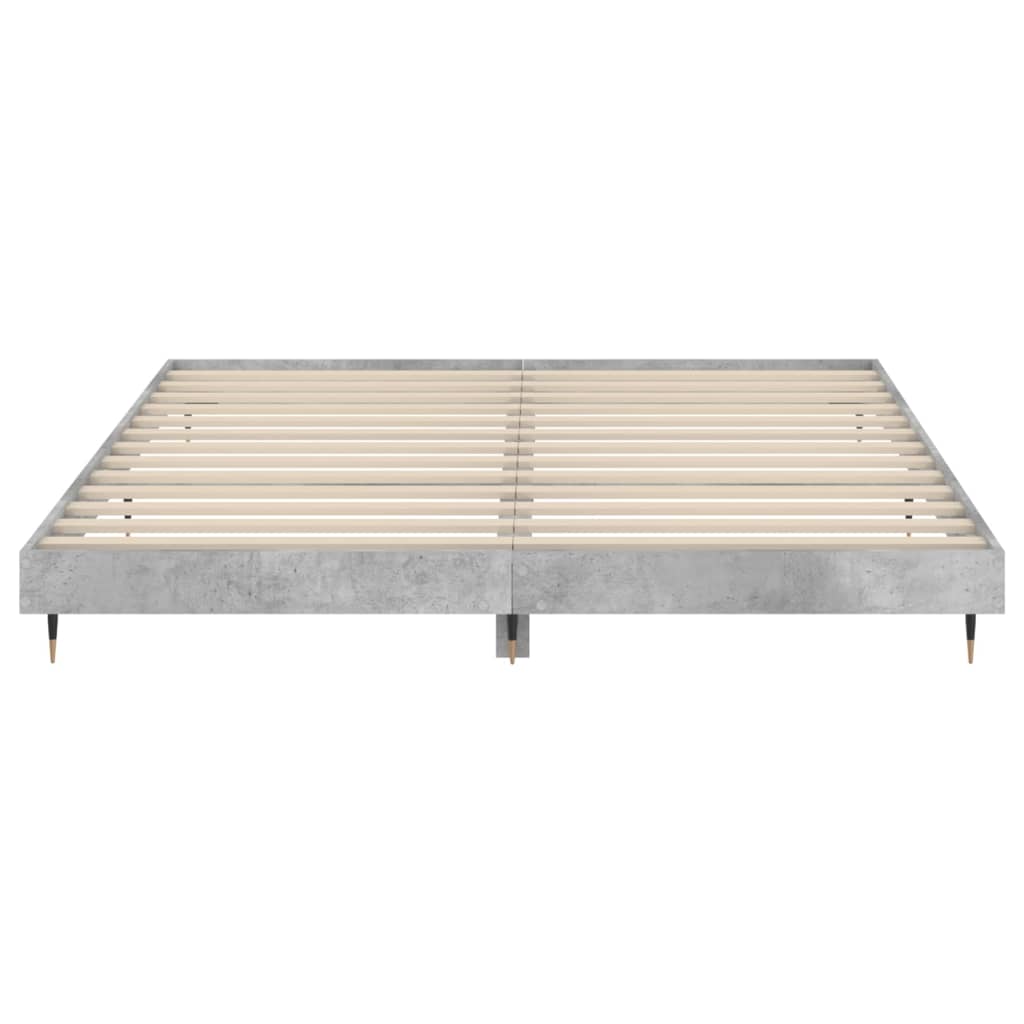 Sengeramme betonggrå 120x200 cm konstruert tre