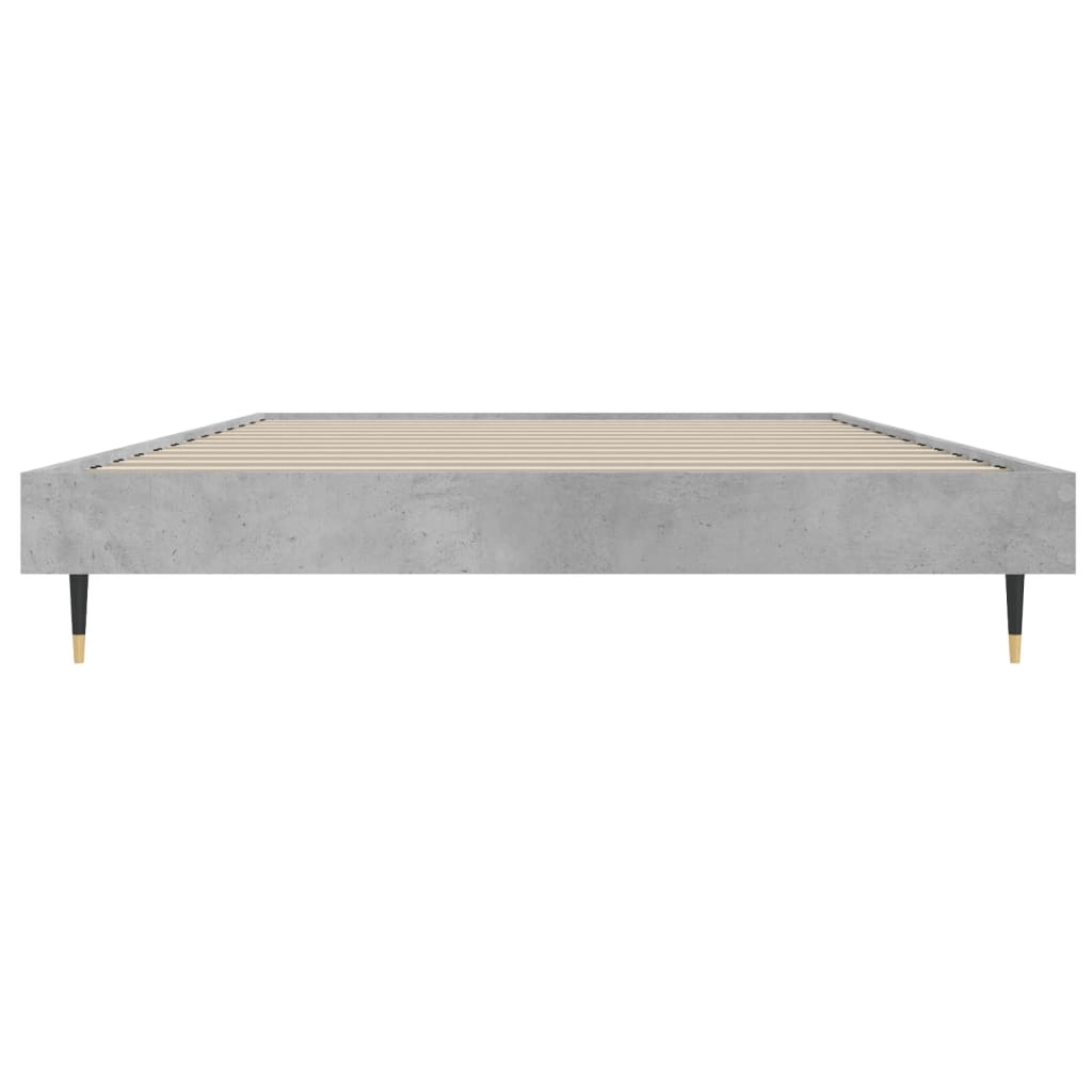 Sengeramme betonggrå 100x200 cm konstruert tre