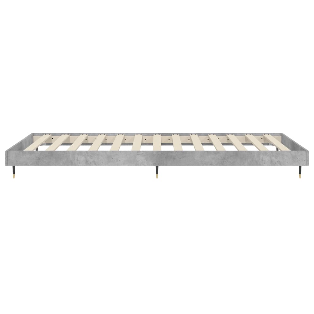 Sengeramme betonggrå 100x200 cm konstruert tre