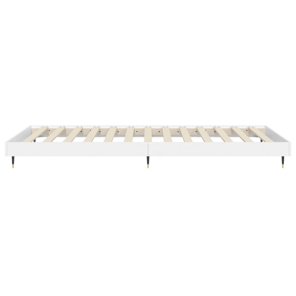 Sengeramme hvit 90x200 cm konstruert tre