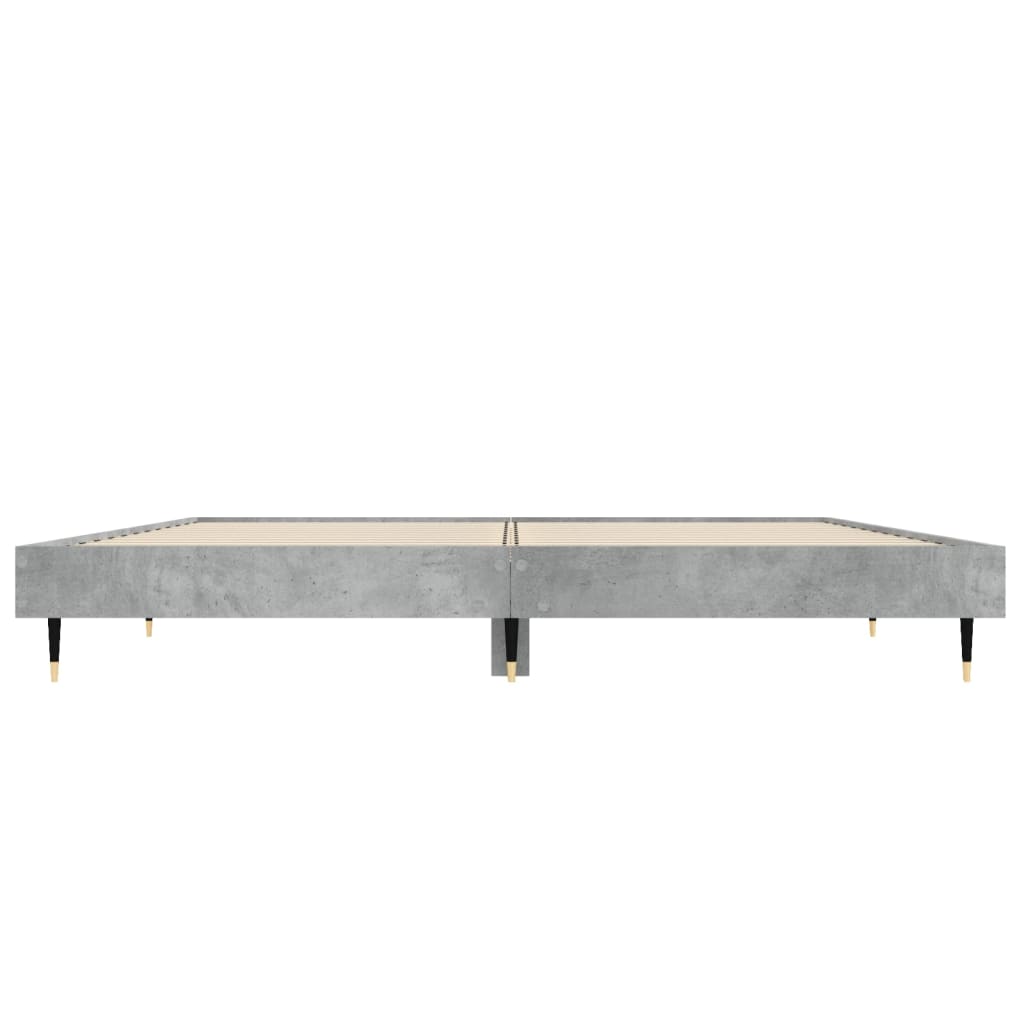 Sengeramme betonggrå 120x190 cm konstruert tre