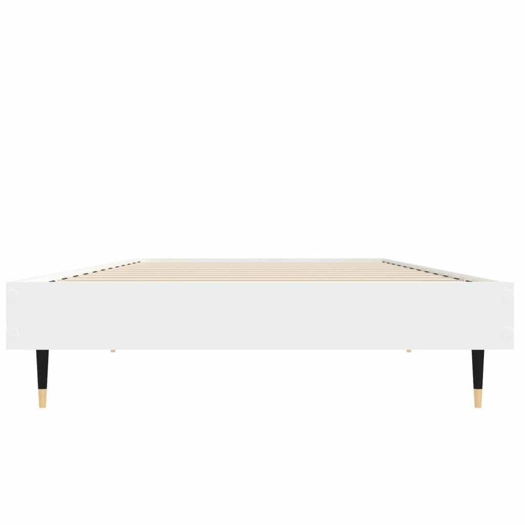 Sengeramme hvit 75x190 cm konstruert tre