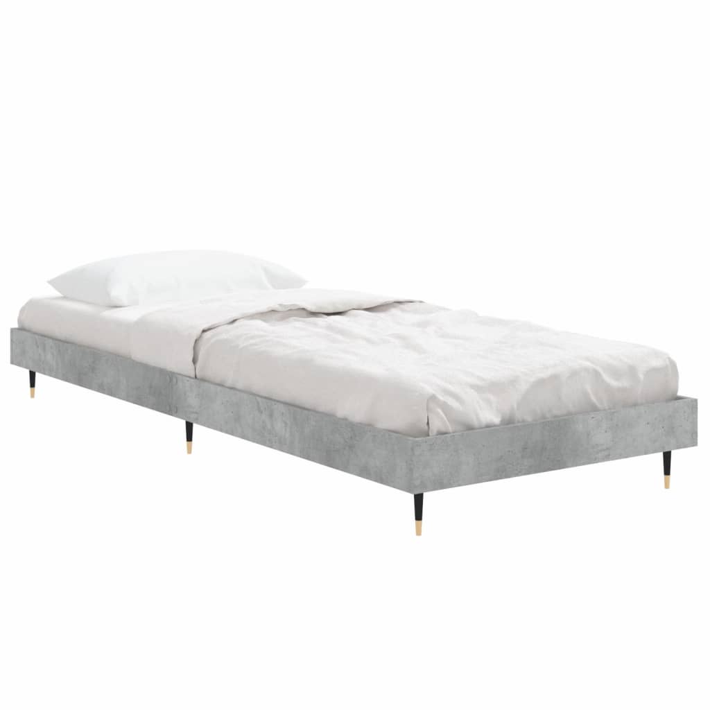 Sengeramme betonggrå 75x190 cm konstruert tre