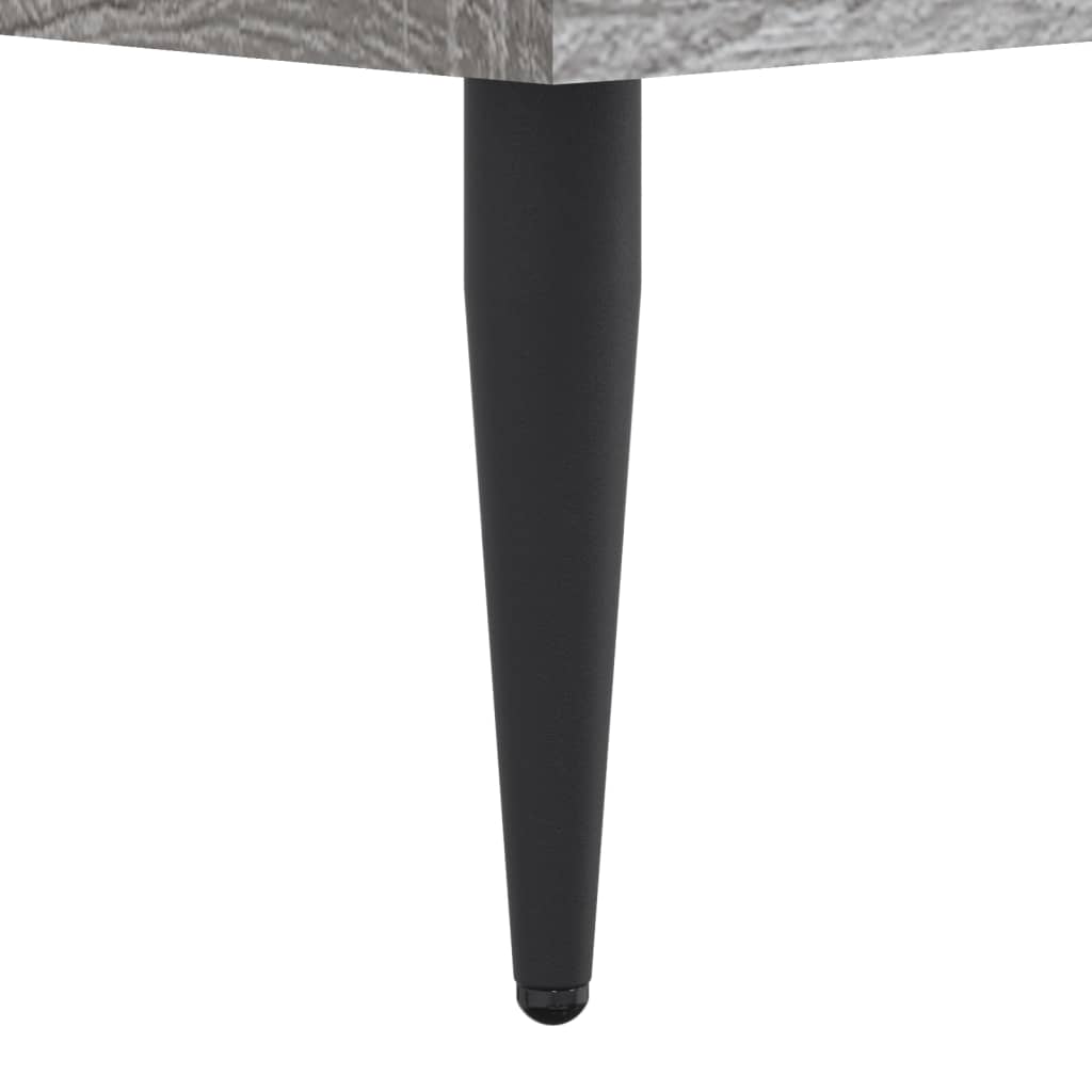 Sengeramme grå sonoma 200x200 cm konstruert tre