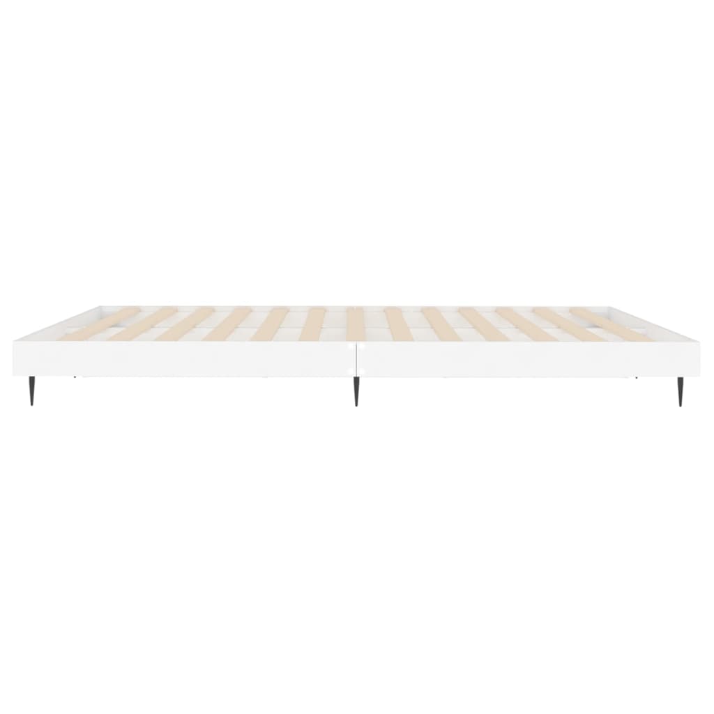 Sengeramme hvit 150x200 cm konstruert tre