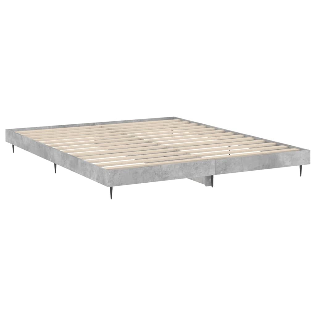 Sengeramme betonggrå 120x200 cm konstruert tre