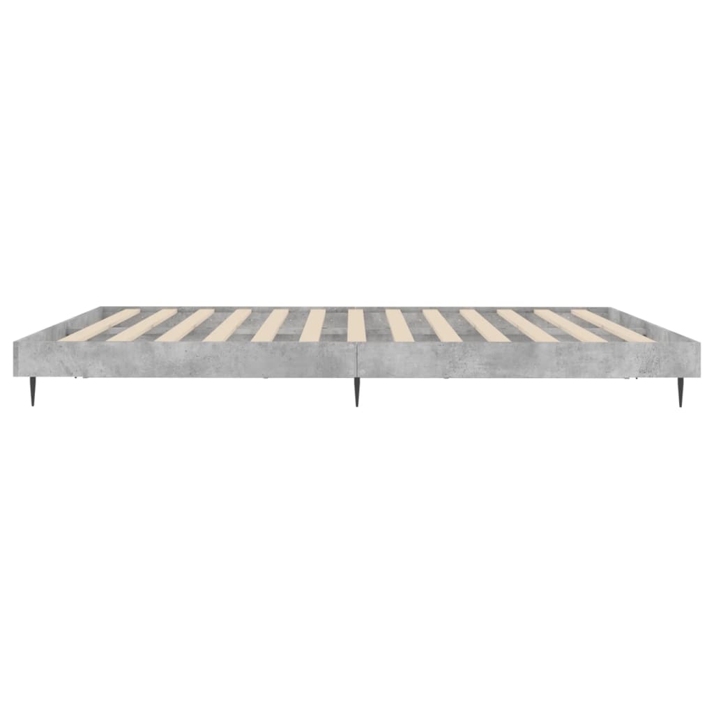 Sengeramme betonggrå 120x200 cm konstruert tre