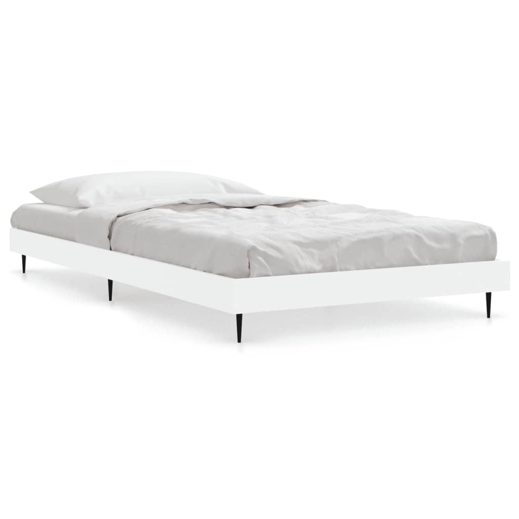 Sengeramme hvit 100x200 cm konstruert tre