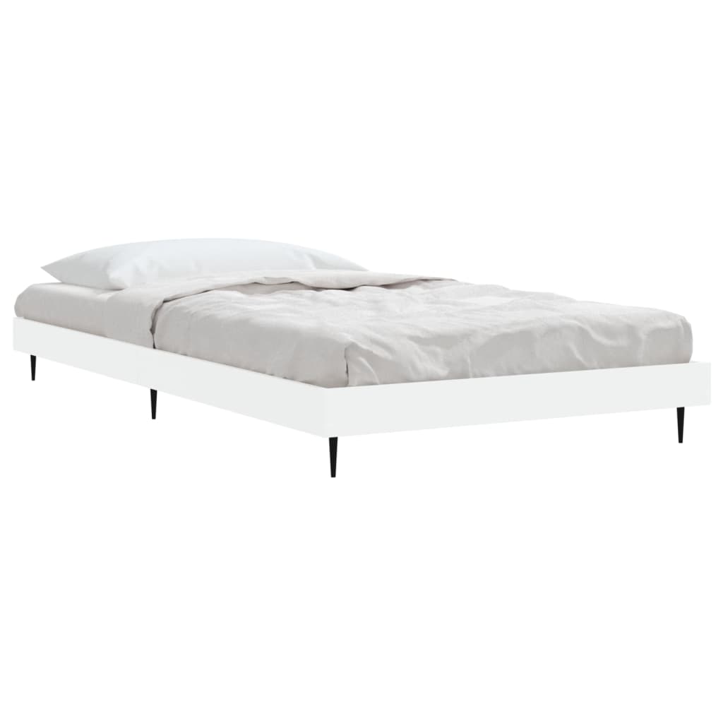 Sengeramme hvit 100x200 cm konstruert tre
