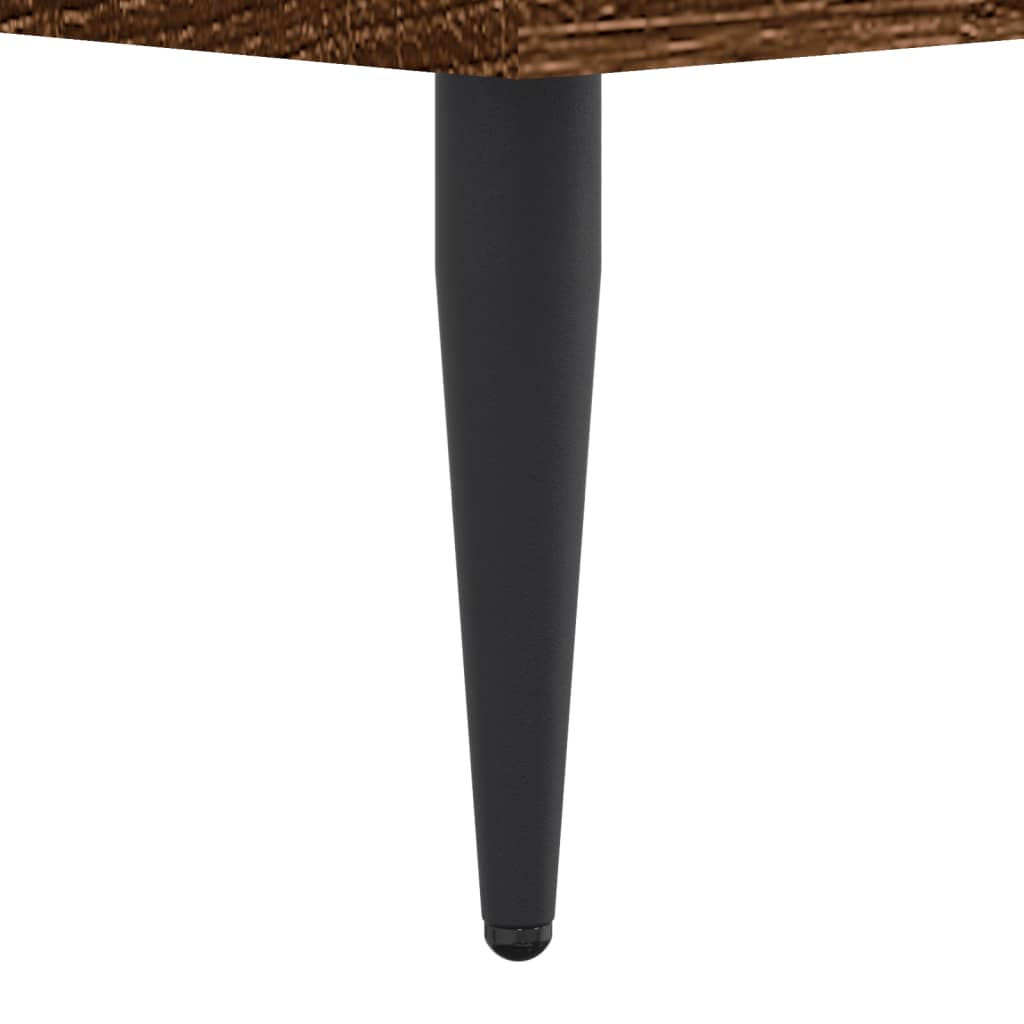 Sengeramme brun eik 100x200 cm konstruert tre