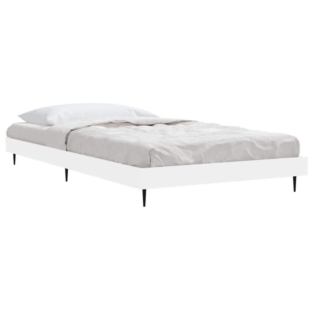 Sengeramme hvit 90x200 cm konstruert tre