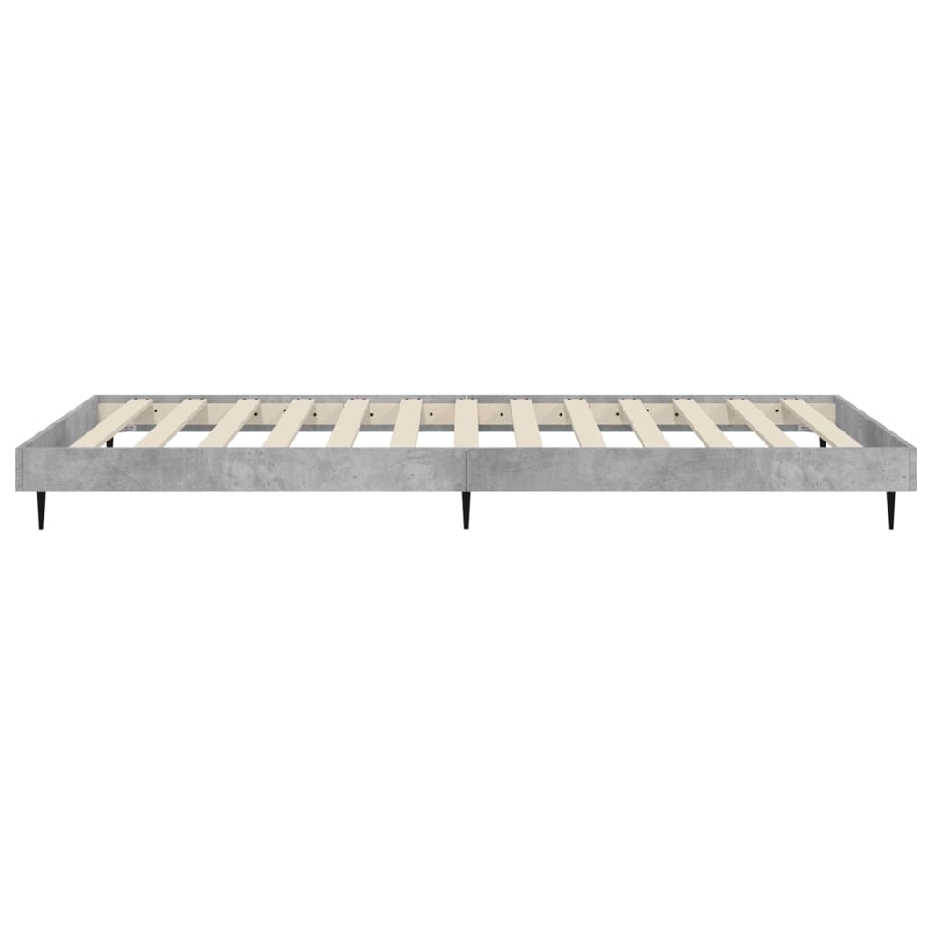 Sengeramme betonggrå 90x200 cm konstruert tre