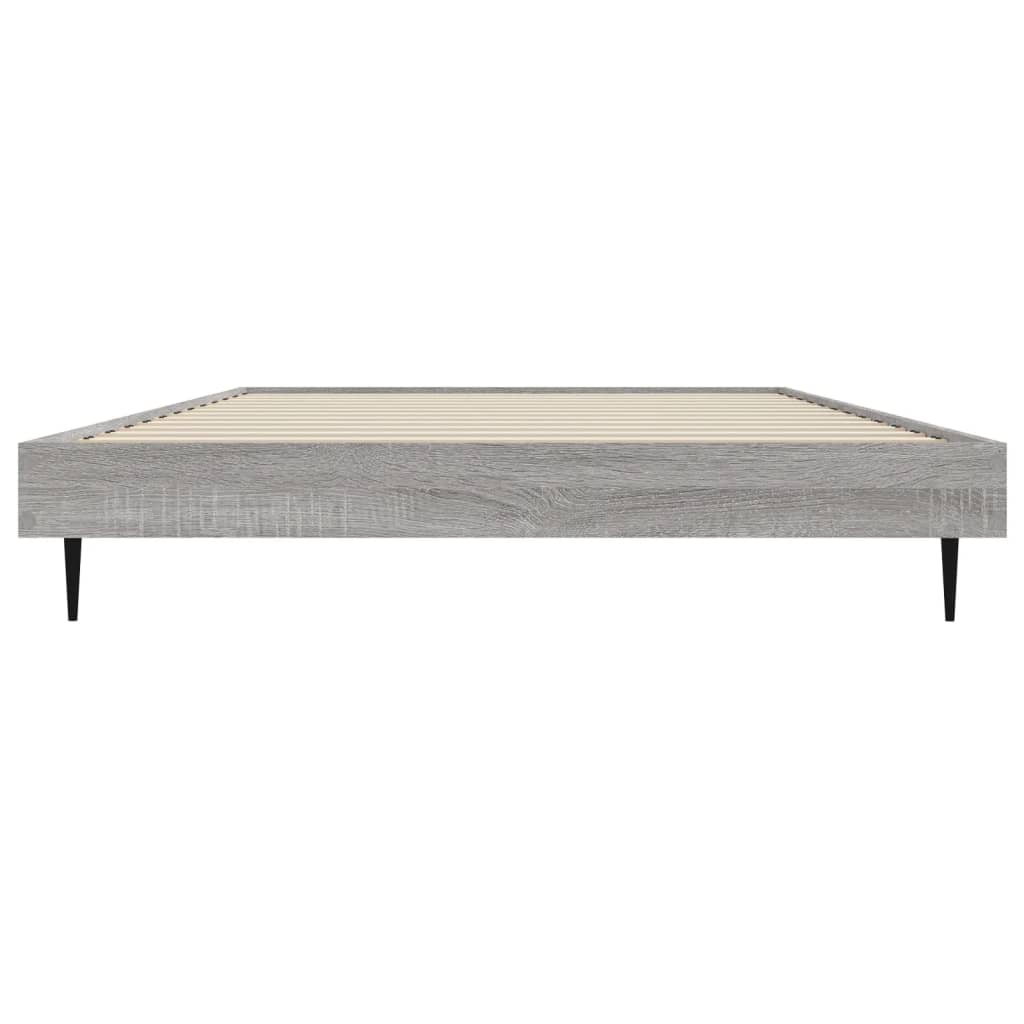 Sengeramme grå sonoma 90x200 cm konstruert tre