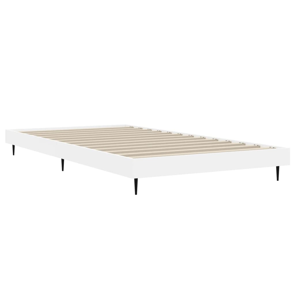 Sengeramme hvit 90x190 cm konstruert tre