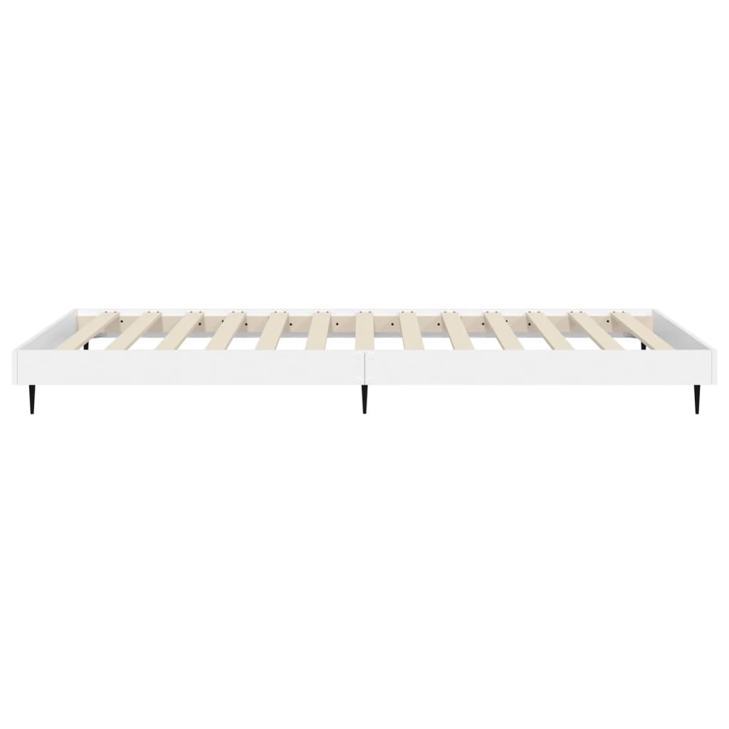 Sengeramme hvit 90x190 cm konstruert tre
