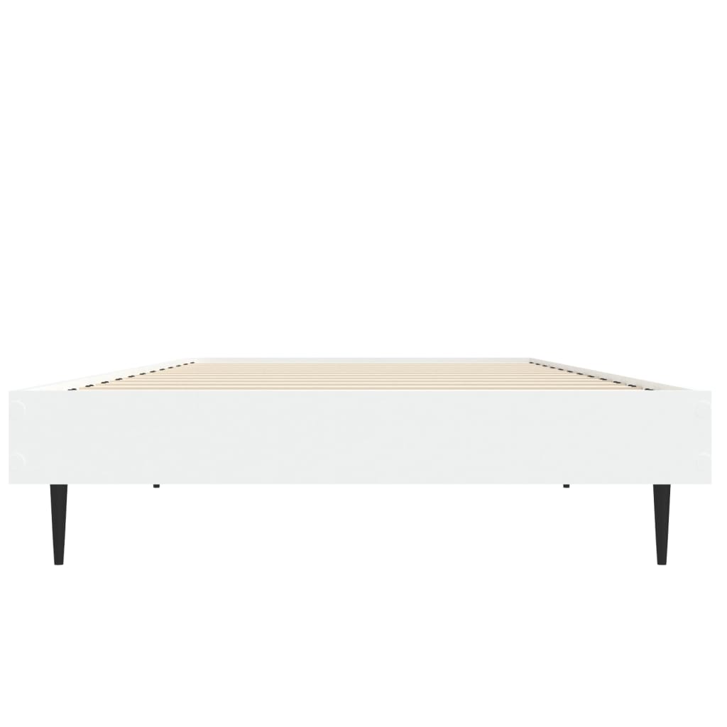 Sengeramme hvit 75x190 cm konstruert tre
